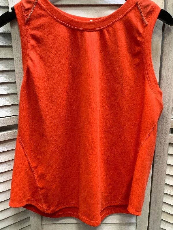 Yoga Tops for Flexibility in Every Pose -Orange Athletic Tank Top Avia, Size Xl