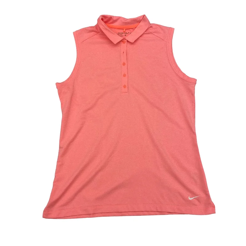 Yoga Tops for Pilates and Core Strength -ORANGE ATHLETIC TANK TOP by NIKE APPAREL Size:L Yoga Tops for Pilates and Core Strength -ORANGE ATHLETIC TANK TOP by NIKE APPAREL Size:L