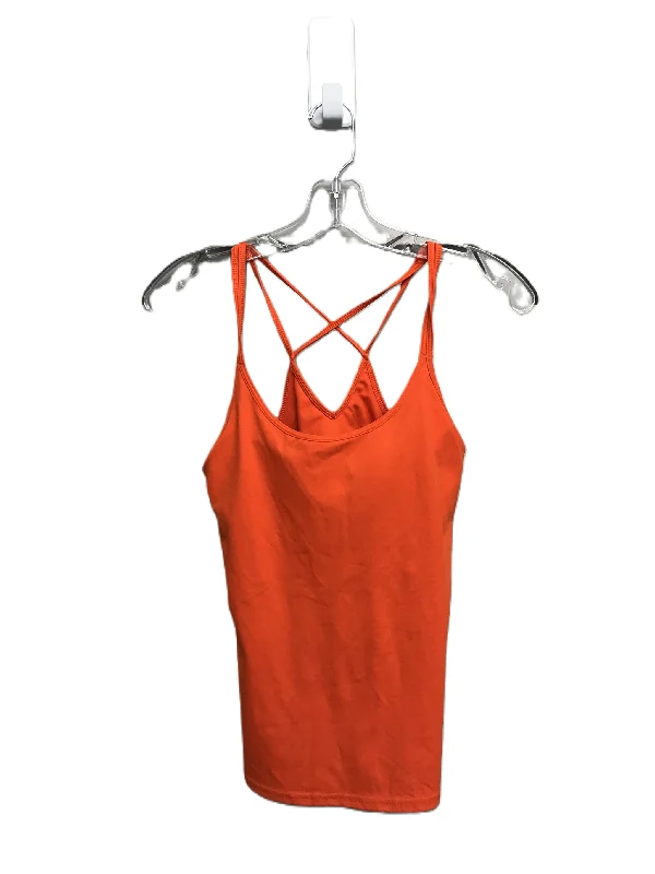Yoga Tops with Moisture-Wicking Technology -Orange Athletic Tank Top By Old Navy, Size: S