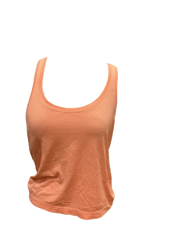 Yoga Tops for Stretching and Poses -Orange Athletic Tank Top Lululemon, Size 8