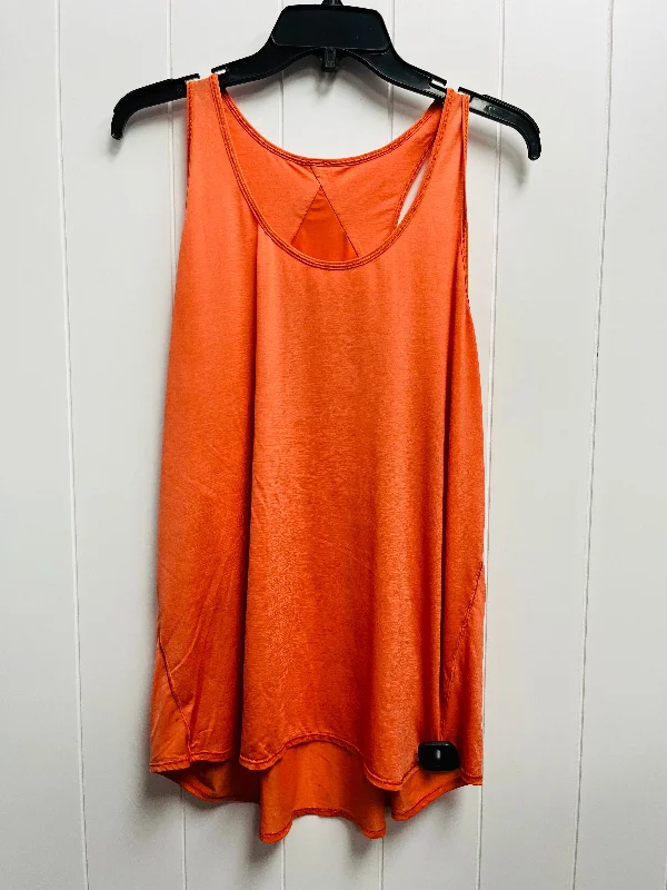 Yoga Tops for Comfort and Style -Orange Athletic Tank Top Lululemon, Size L