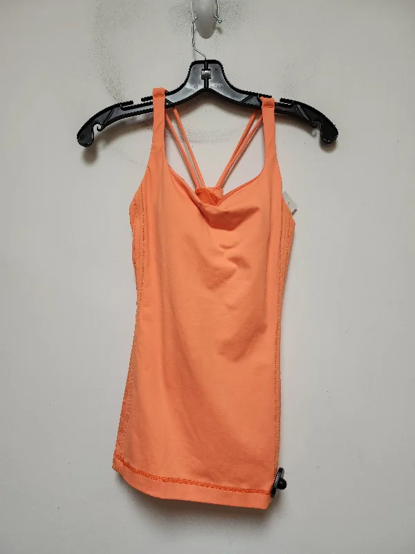 Yoga Tops for Intense Core Training -Orange Athletic Tank Top Lululemon, Size M