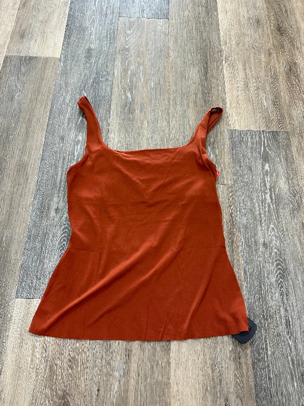 Women's Yoga Tops with Stretchy Fit -Orange Athletic Tank Top Nike Apparel, Size S