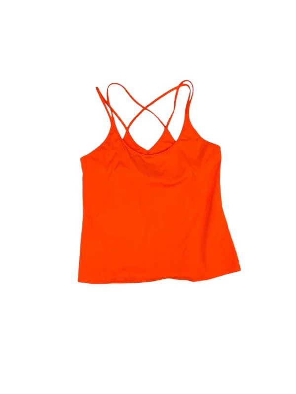 Yoga Tops with Breathable Fabric for Hot Weather -Orange Athletic Tank Top Old Navy, Size Xl