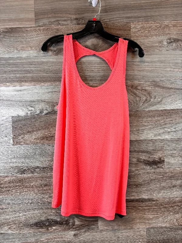 Yoga Tops for High Support -Orange Athletic Tank Top Zyia, Size M