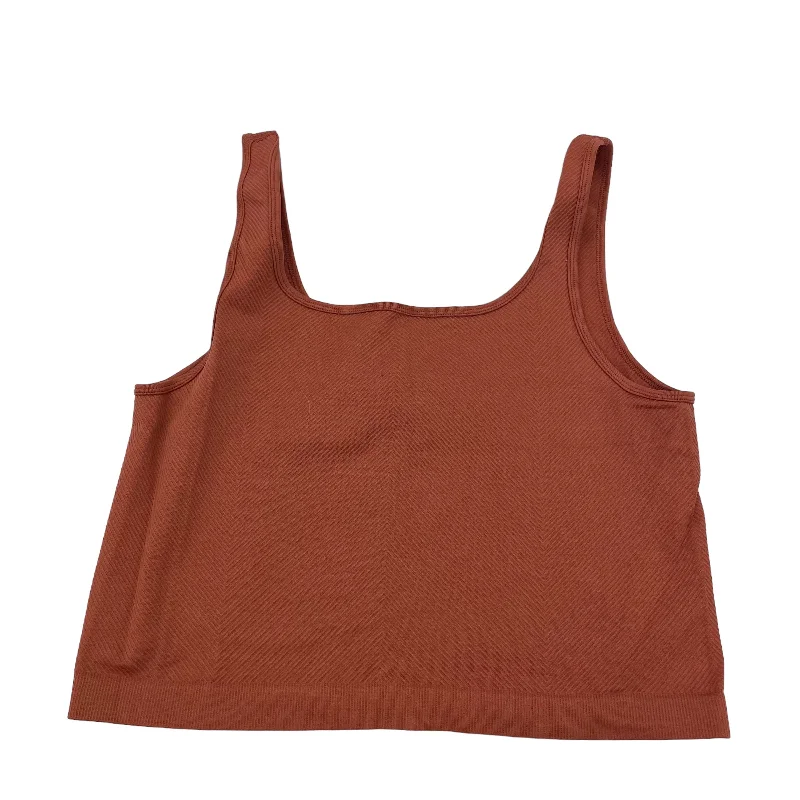 Seamless Yoga Tops for Women -ORANGE MAURICES ATHLETIC TANK TOP, Size L