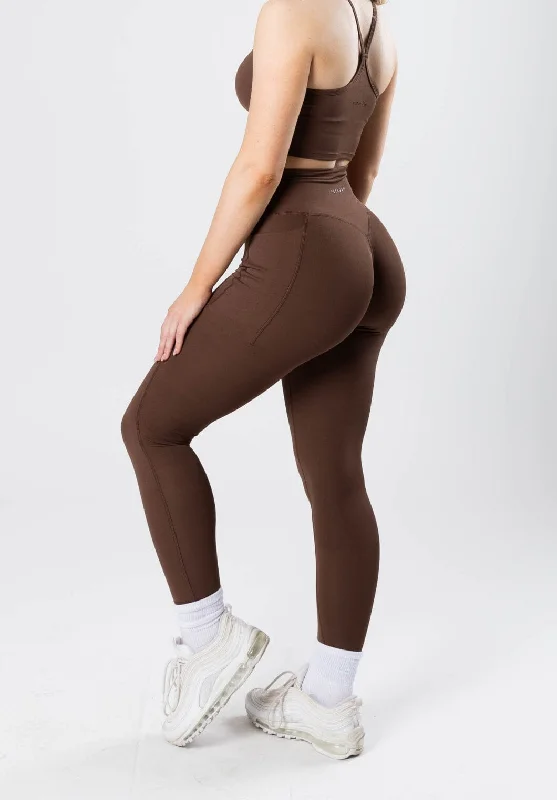 Yoga Pants with Shaping Fit -RecStretch Empower Sculptseam™ Plus Pocket Legging Coconut