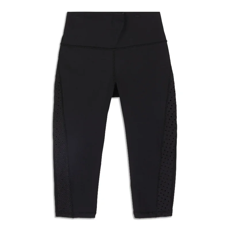 Stretchable Yoga Pants -Ornate Crop - Resale