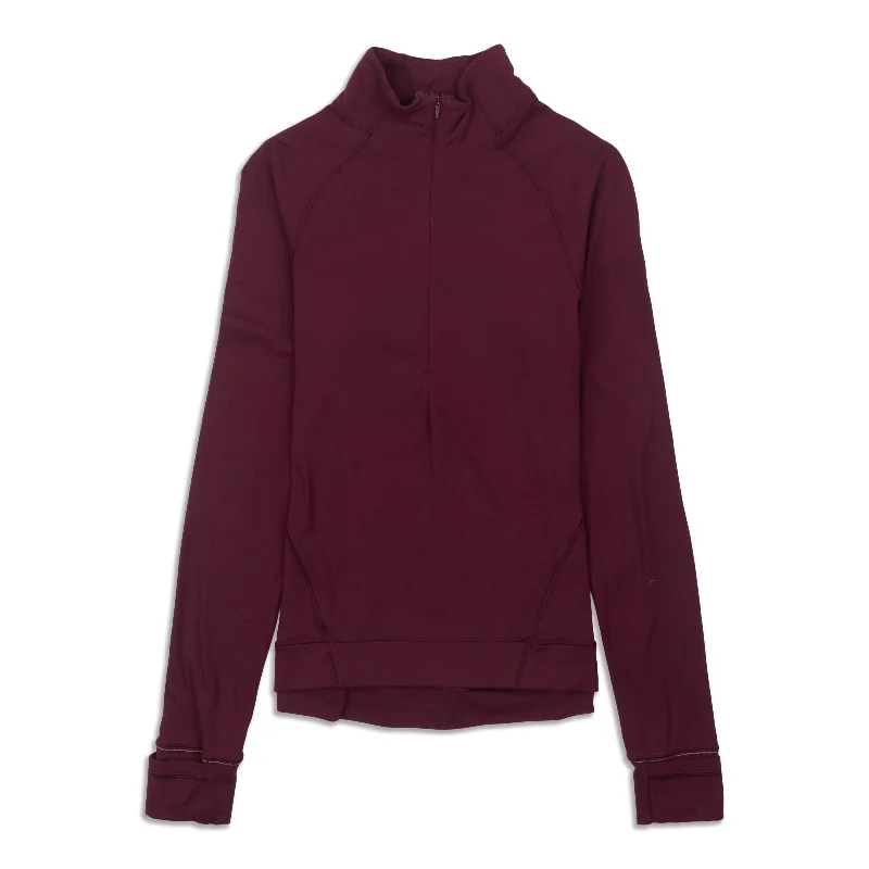 Yoga Tops with Full Coverage -Outrun The Elements Half Zip - Resale