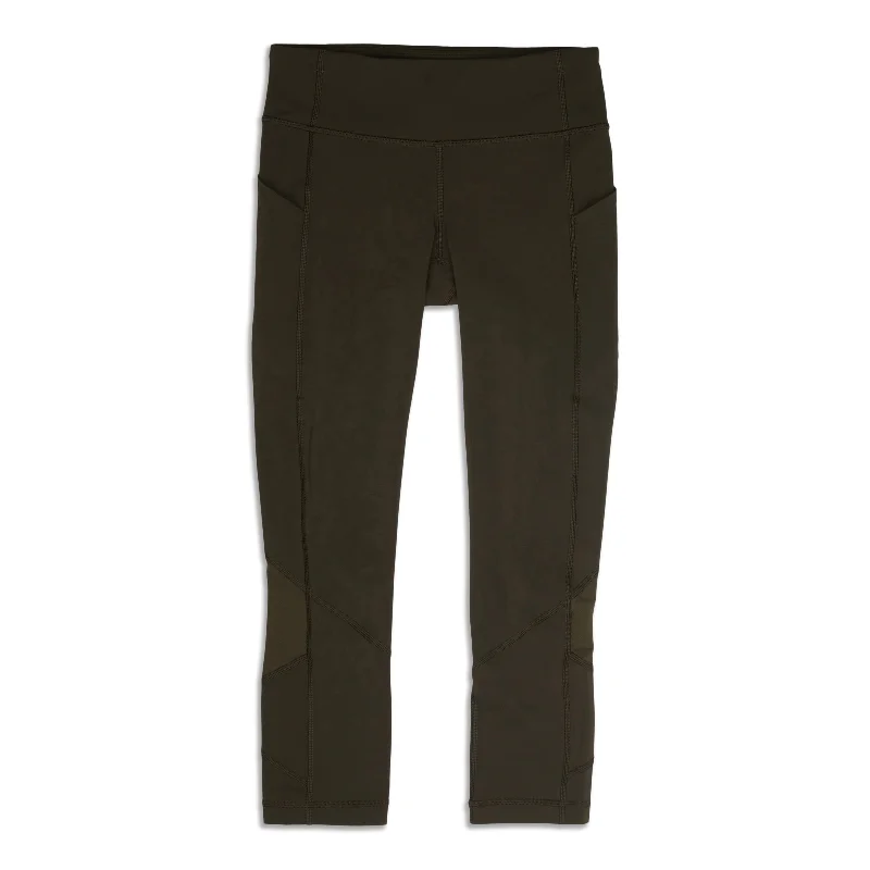 High-Waisted Compression Leggings for Yoga -Pace Rival Crop - Resale