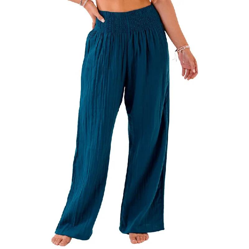 Full Coverage Yoga Pants for Women -Pacific Wide Leg Cotton Pants