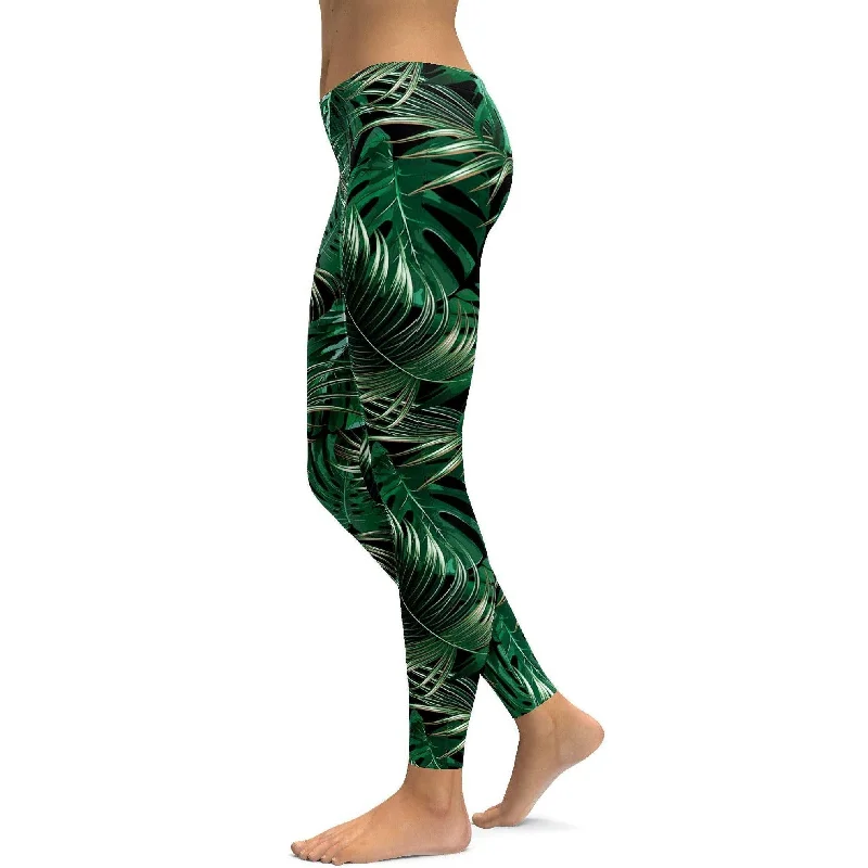 Premium Yoga Pants for Performance -Palm Trees Leggings