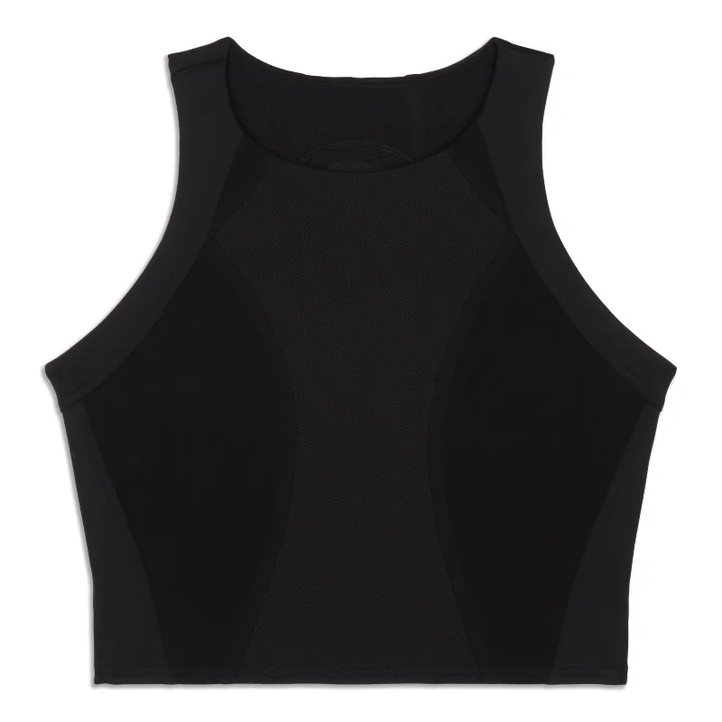 Yoga Tops for Relaxing Flexibility -Panelled Training Shelf Tank Top - Resale