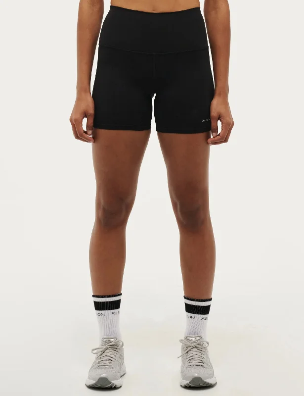 Yoga Shorts for Flexibility and Movement Training -Frequency 5" Bike Short - Black