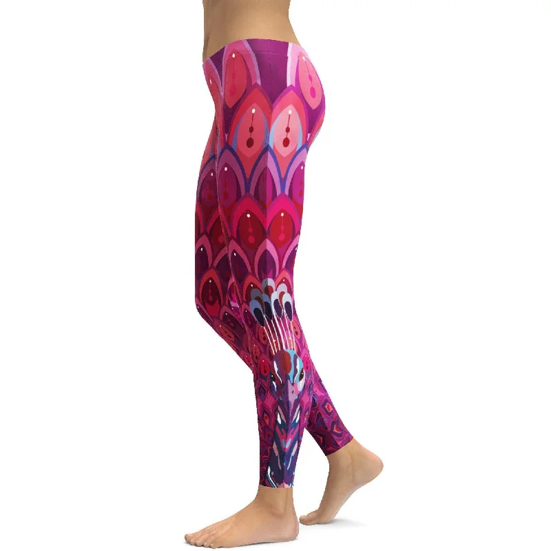 Affordable Yoga Pants for Daily Wear -Peacock Leggings