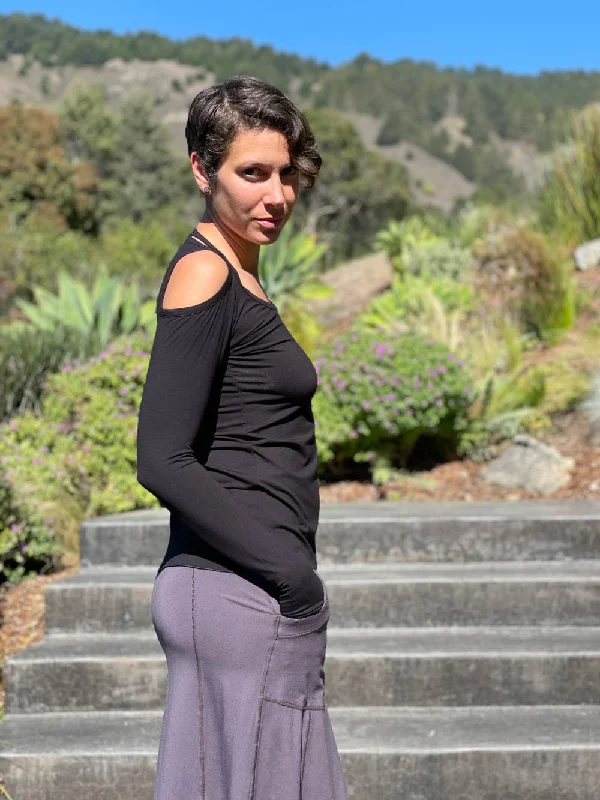 Yoga Tops for Women -Peekaboo Long Sleeve Top