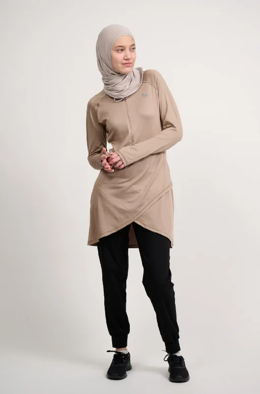 Yoga Tops with Lightweight Design -Performance Top- Lux Tan