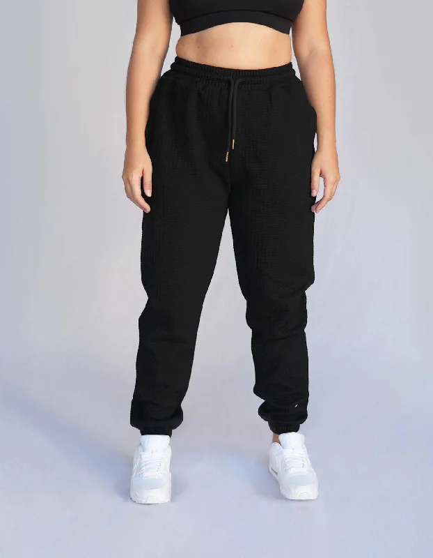Yoga Pants with Custom Fit -Phaedra Joggers - Black