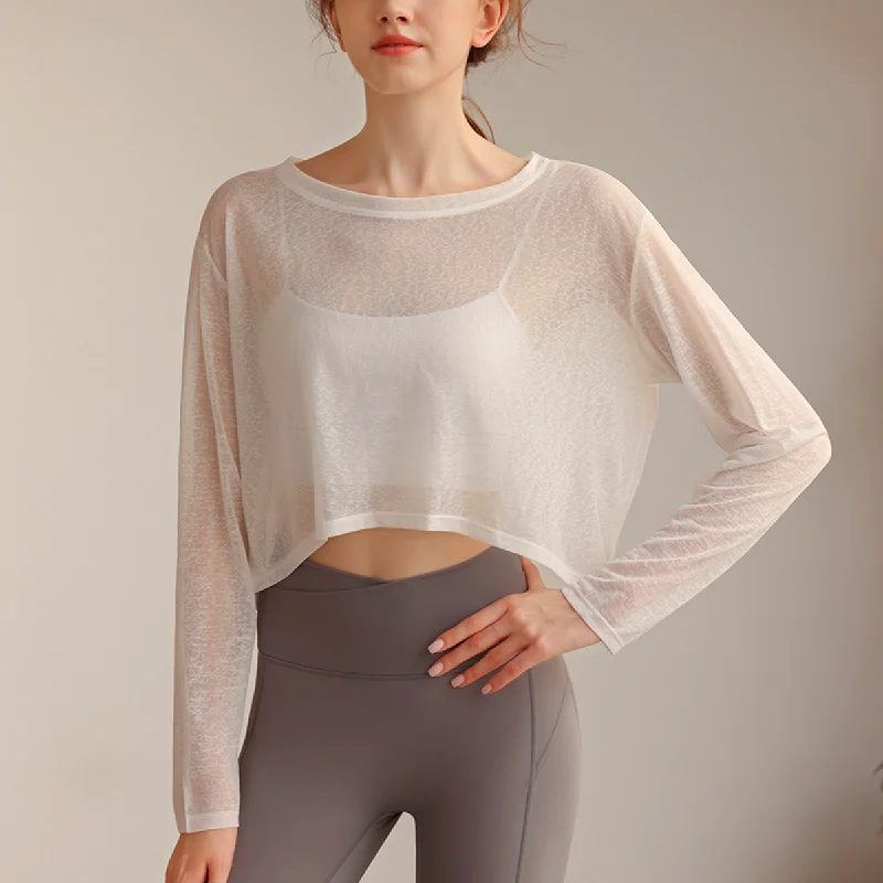 Breathable Yoga Tops for Active Wear -Pilates Pullover