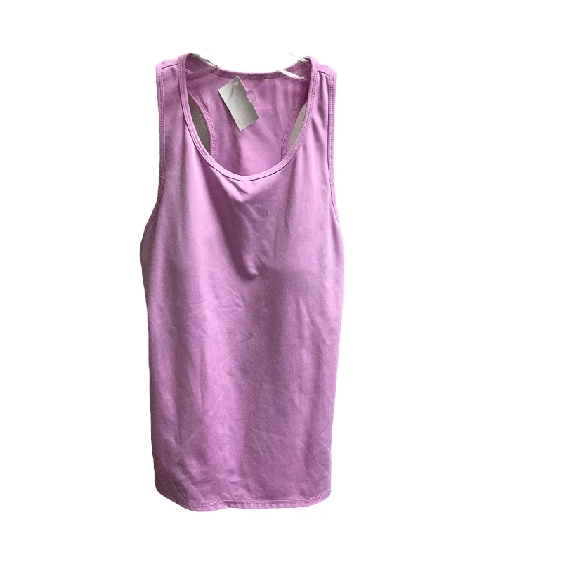 Cotton Yoga Tops for Comfort -Pink Athletic Tank Top All In Motion, Size L