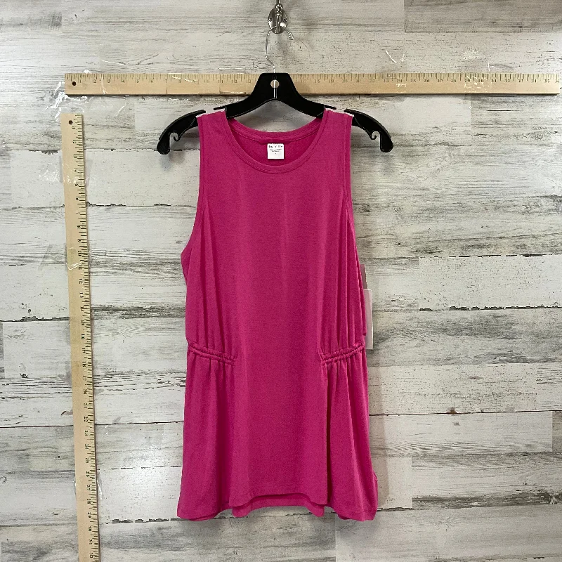 Yoga Tops with Breathable Fabric for Hot Weather -Pink Athletic Tank Top Athleta, Size M