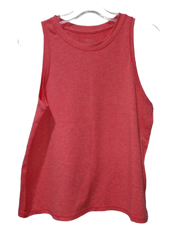 Stylish Yoga Tops for Fitness Routine -Pink Athletic Tank Top Athleta, Size S