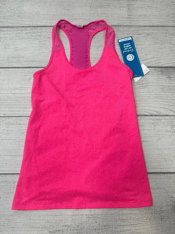 Comfortable Yoga Tops for Summer -Pink Athletic Tank Top Athleta, Size Xs