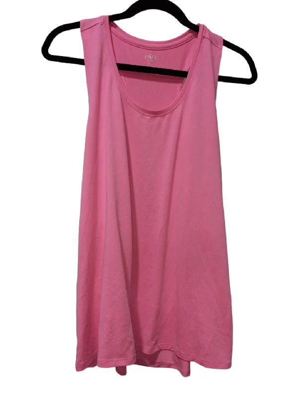 High-Waisted Yoga Tops for Support and Comfort -Pink Athletic Tank Top Athletic Works, Size L