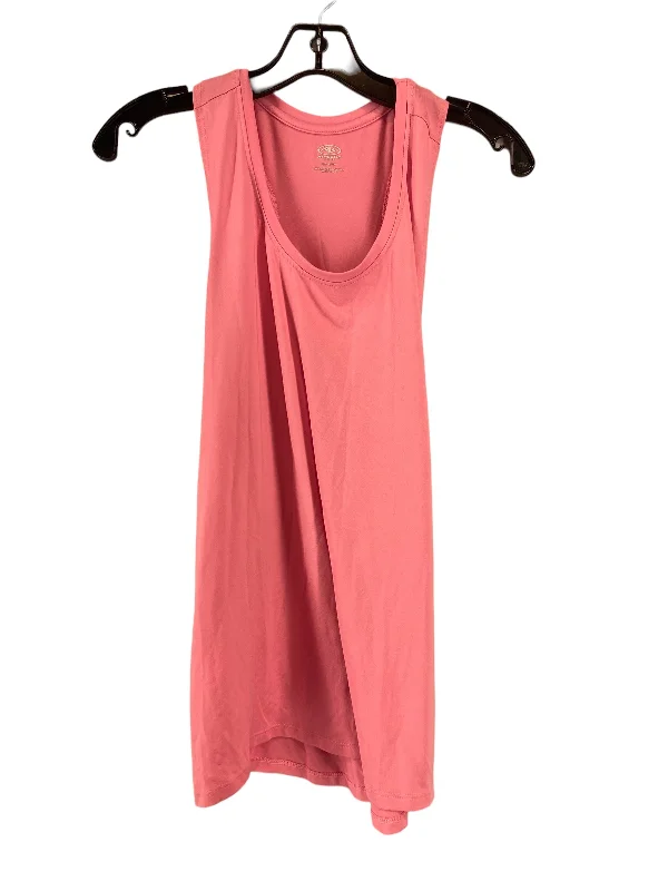 Women's Yoga Tops with Stretch Fabric -Pink Athletic Tank Top Athletic Works, Size L