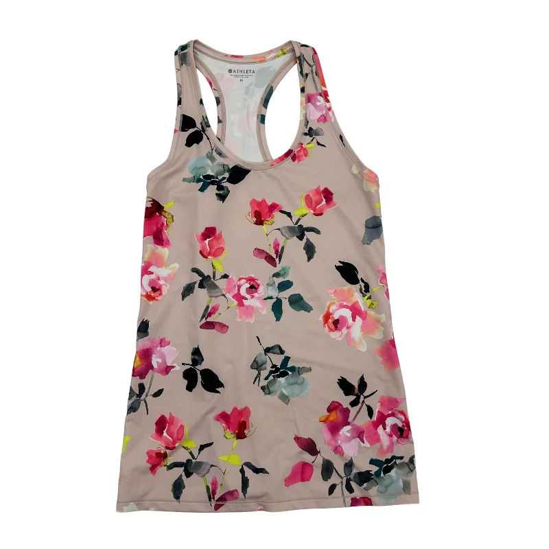 Yoga Tops for Low-Impact Exercises -PINK ATHLETIC TANK TOP by ATHLETA Size:M