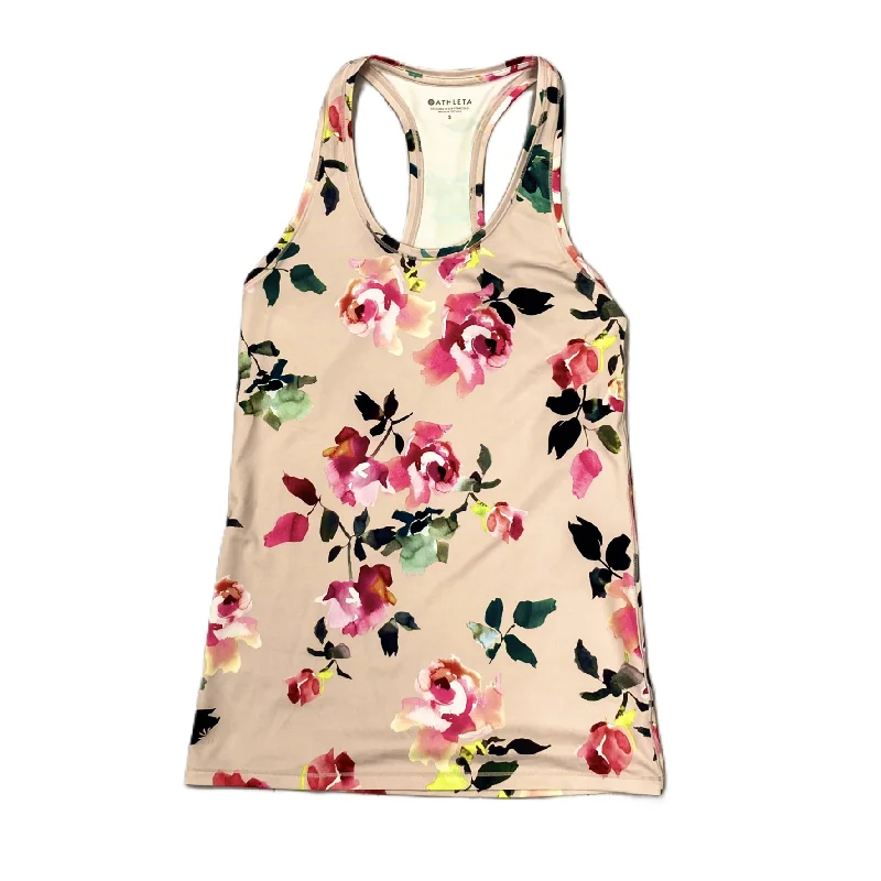 Women's Yoga Tops for Flexibility -Pink Athletic Tank Top By Athleta, Size: S