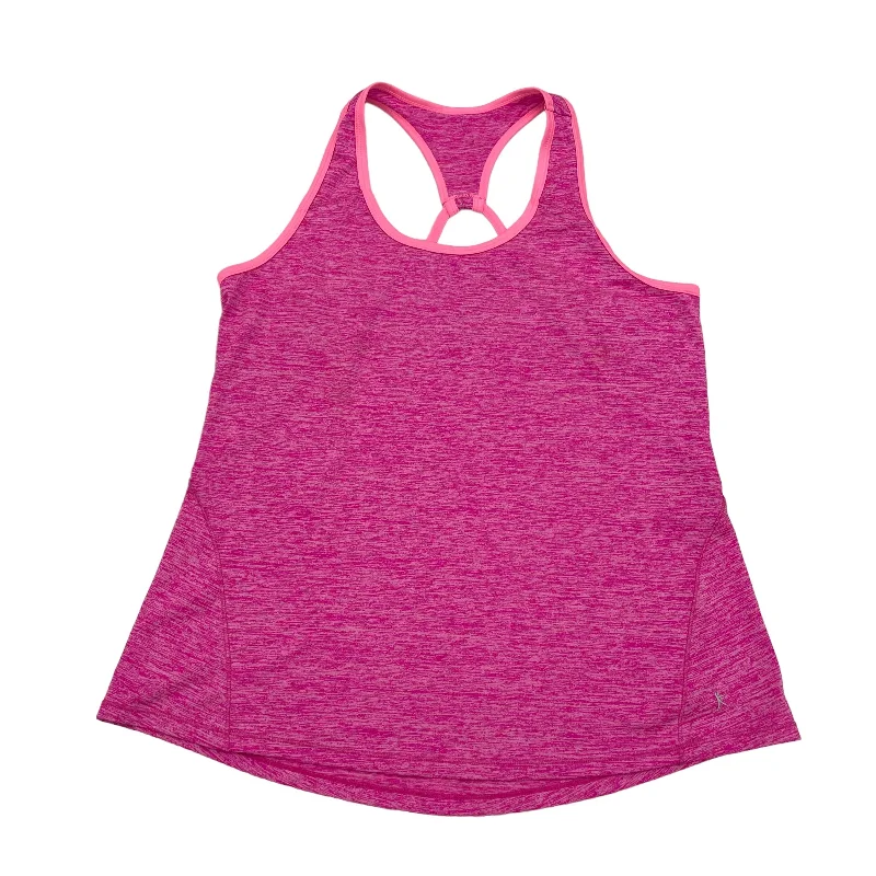 Performance Yoga Tops for Strength -PINK ATHLETIC TANK TOP by DANSKIN NOW Size:L