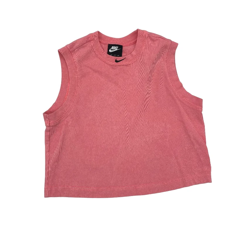 Women's Yoga Tops with Stretch Fabric -PINK ATHLETIC TANK TOP by NIKE APPAREL Size:S