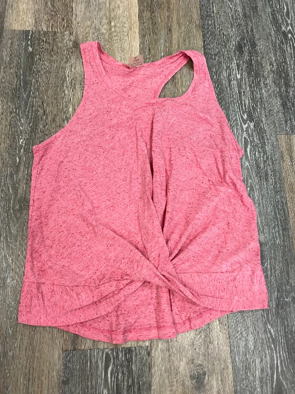 Yoga Tops for Everyday Yoga -Pink Athletic Tank Top Calia, Size Xl