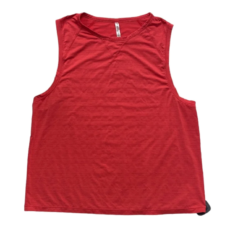 Yoga Tops for Everyday Yoga -Pink Athletic Tank Top Fabletics, Size Xxl