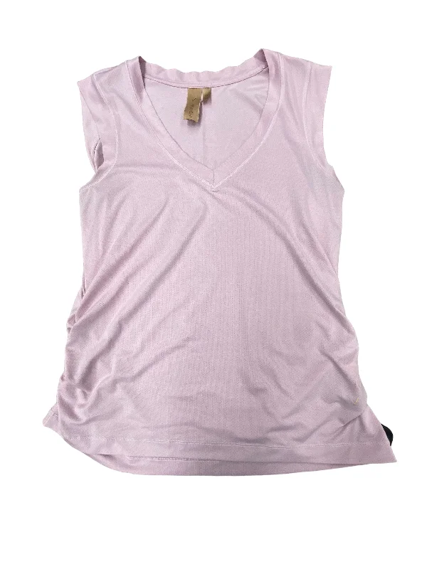 Yoga Tops with Built-In Bras -Pink Athletic Tank Top INDYEVA, Size M