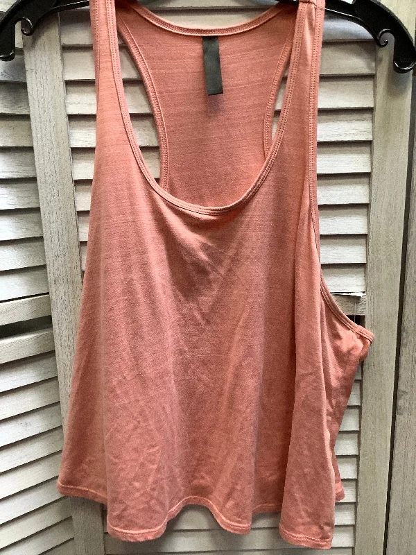 Stylish and Breathable Yoga Tops -Pink Athletic Tank Top Kyodan, Size Xl