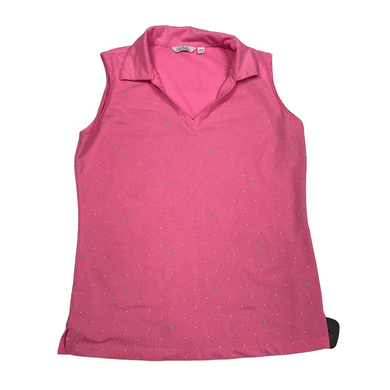 Soft Yoga Tops for Women -Pink Athletic Tank Top Lady Hagen, Size Xs