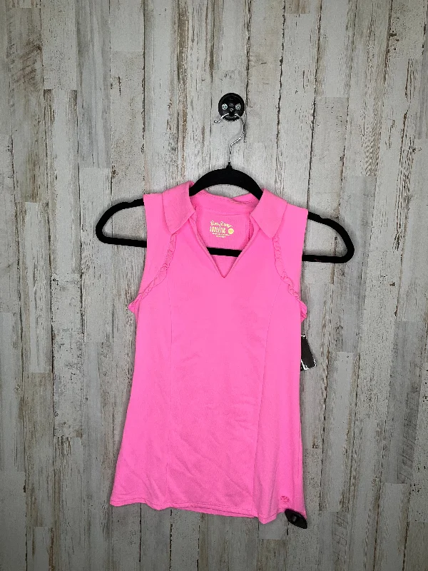 Yoga Tops for Women Who Practice Yoga -Pink Athletic Tank Top Lilly Pulitzer, Size Xxs