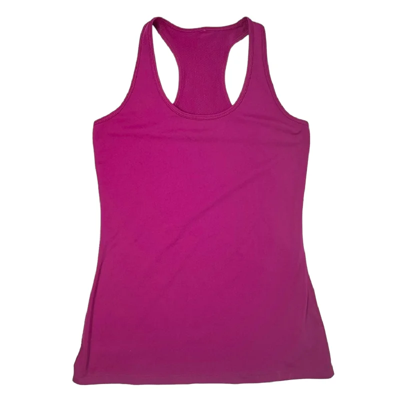 Loose Yoga Tops for Breathability -Pink Athletic Tank Top Lucy, Size S