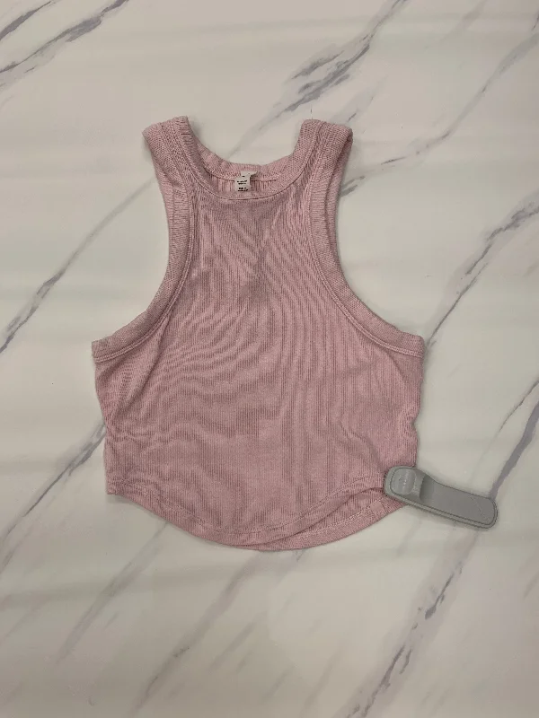 Yoga Tops for Pilates Practice -Pink Athletic Tank Top Lululemon, Size 0