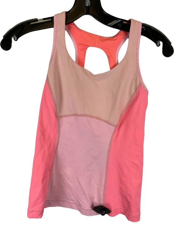Yoga Tops for Softness and Comfort -Pink Athletic Tank Top Lululemon, Size 4