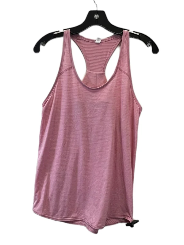 Yoga Tops for Athleisure Style -Pink Athletic Tank Top Lululemon, Size 4