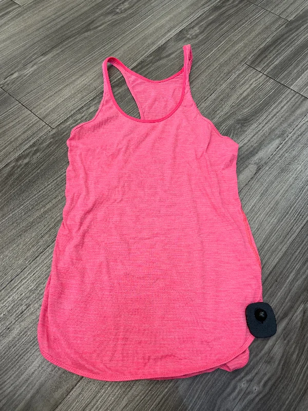 Yoga Tops with Elastic Waistbands -Pink Athletic Tank Top Lululemon, Size 4