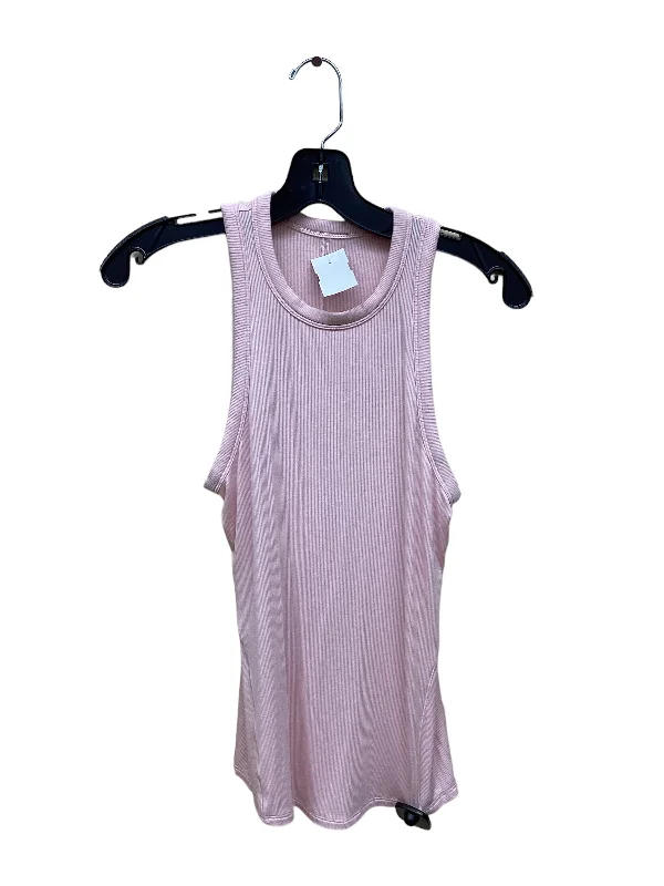 Women's Yoga Tops for Flexibility -Pink Athletic Tank Top Lululemon, Size M