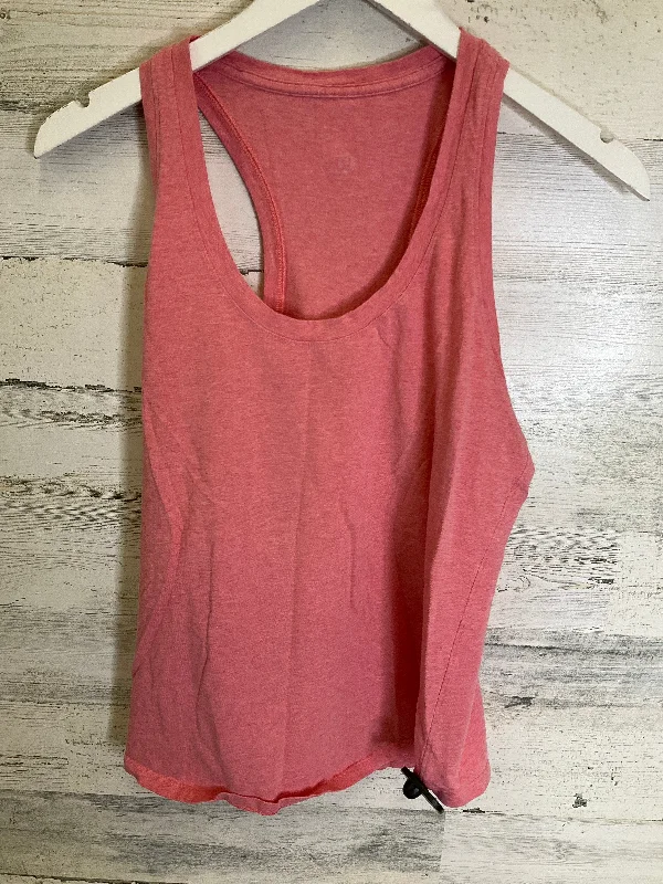 Yoga Tops for High-Intensity Training -Pink Athletic Tank Top Lululemon, Size S