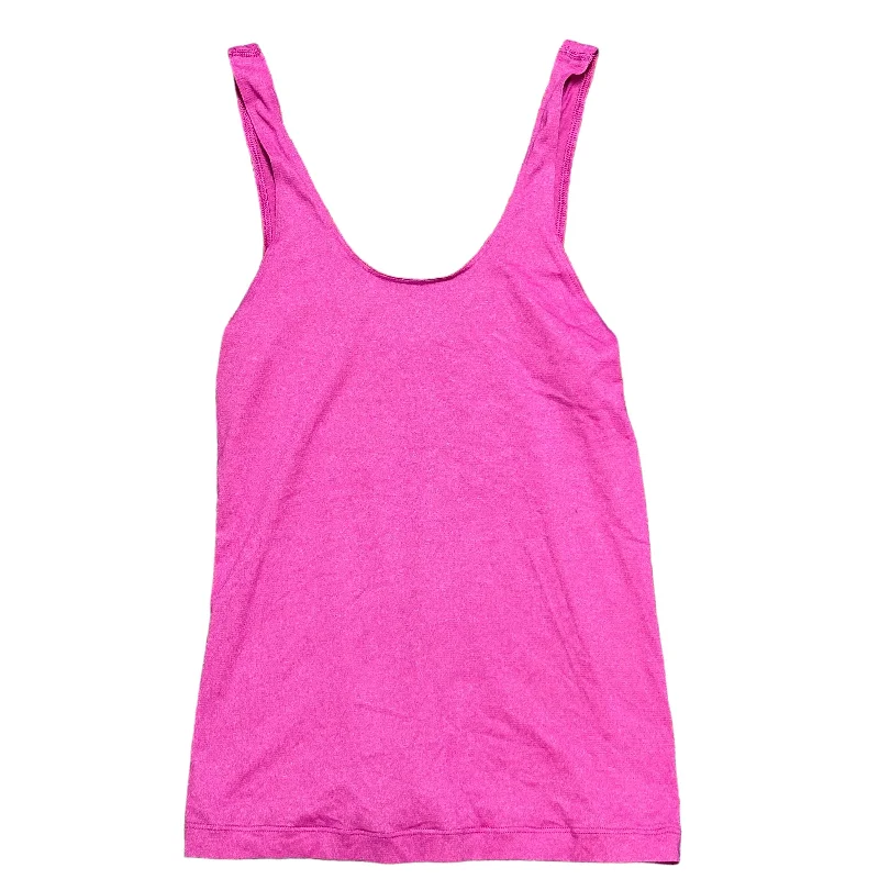 Stylish Yoga Tops for Fitness Routine -Pink Athletic Tank Top Lululemon, Size Xs