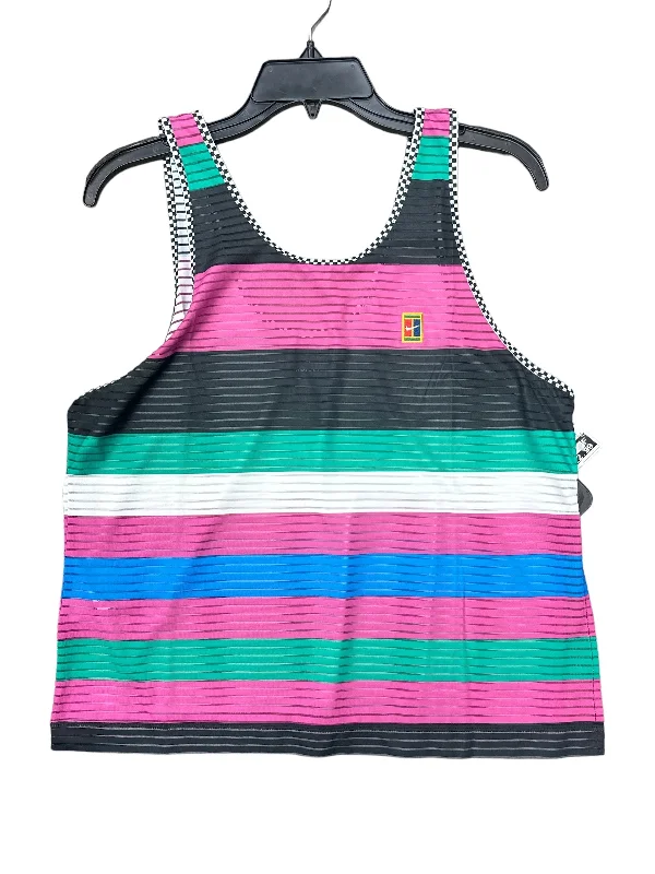 Women's Yoga Tops for Active and Casual Wear -Pink Athletic Tank Top Nike Apparel, Size L
