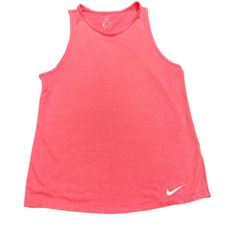 Yoga Tops for Seamless Movement -Pink Athletic Tank Top Nike Apparel, Size S