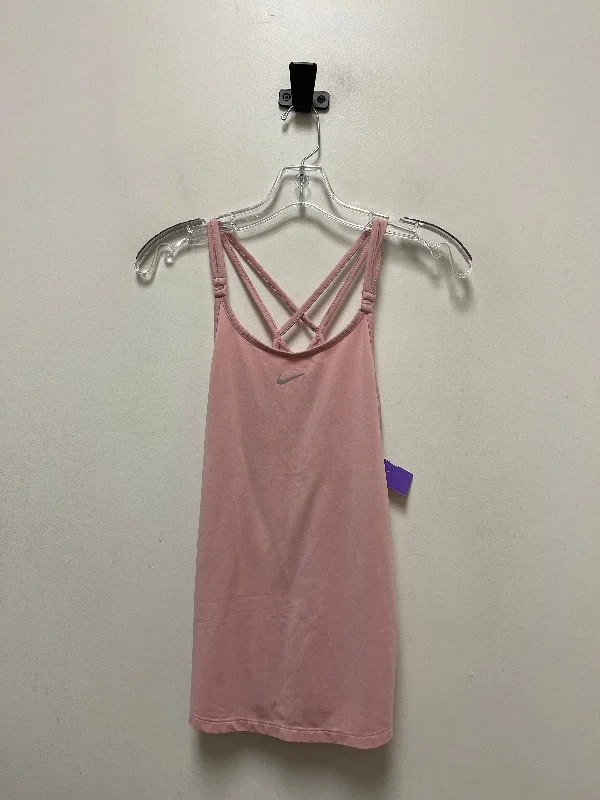 Yoga Tops for Daily Wear and Practice -Pink Athletic Tank Top Nike Apparel, Size S
